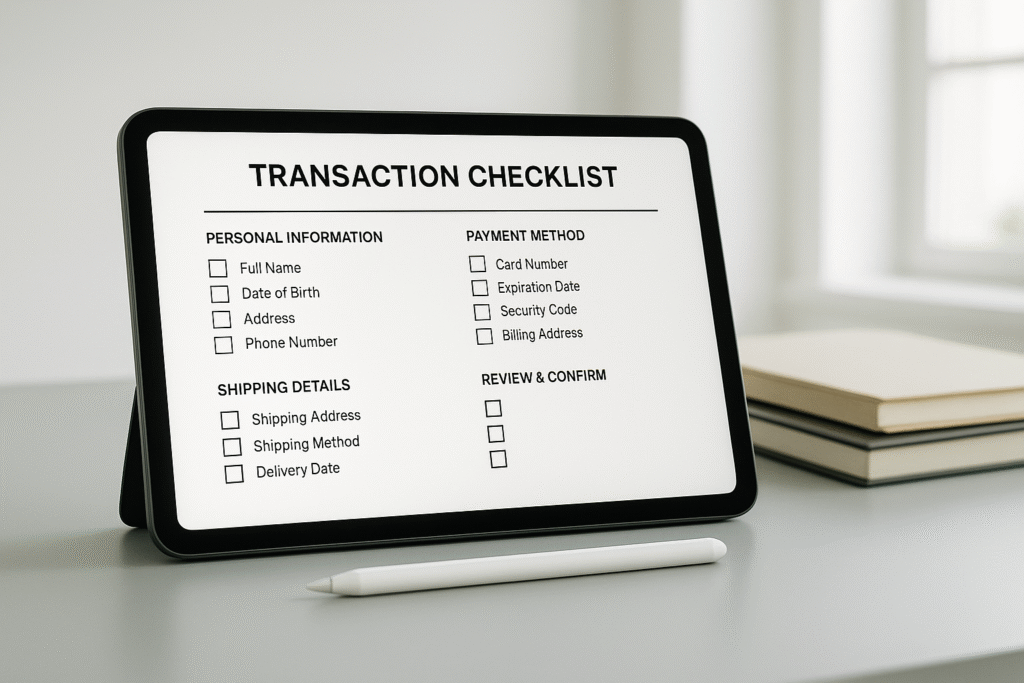 transaction coordinator digital checklist